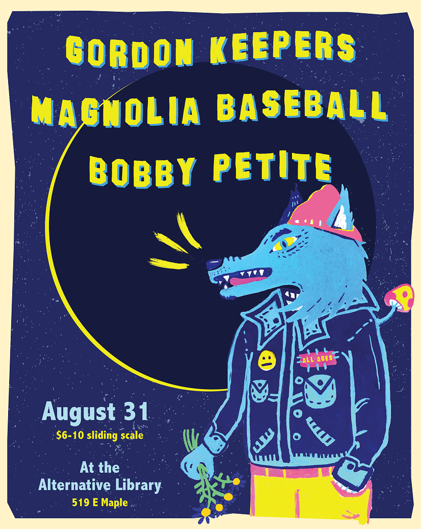 Gordon Keepers / Magnolia Baseball / Bobby Petite Show Flyer